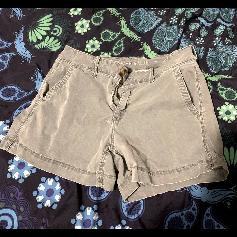 American Eagle Grey Cargo shorts